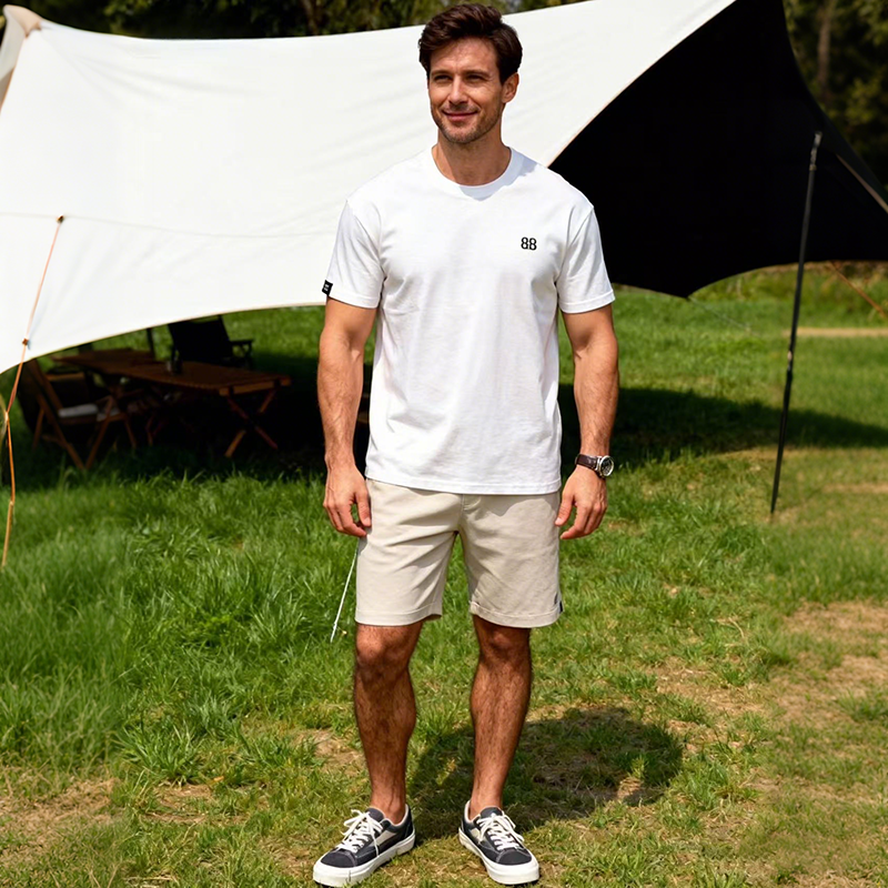 omaiga Men's round neck T-shirt 506619