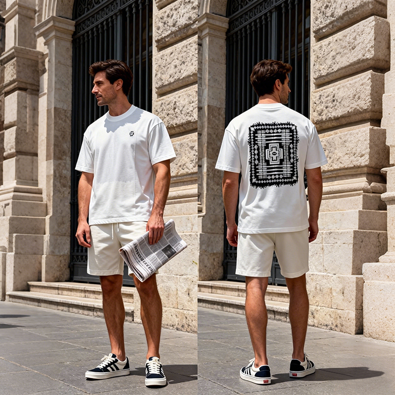 omaiga Men's round-neck T-shirt 386939