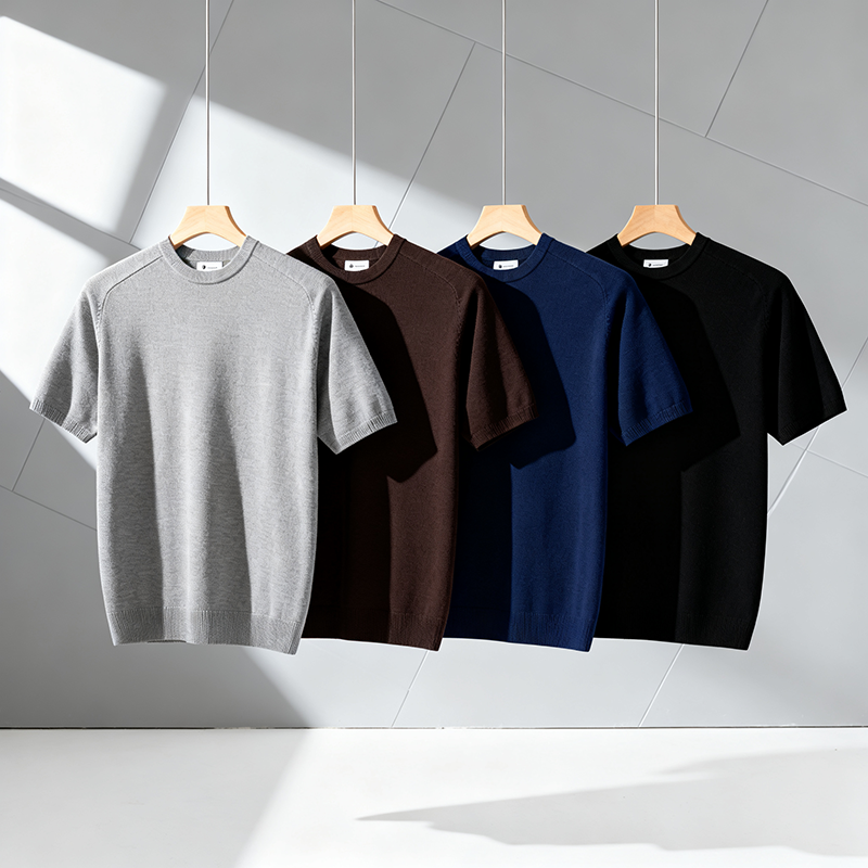 omaiga Men's Sweater Polo Shirt 530627