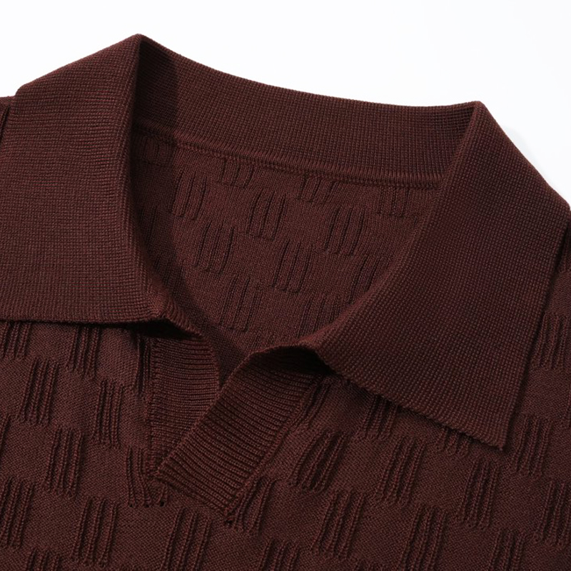 omaiga Men's Sweater Polo Shirt 530721