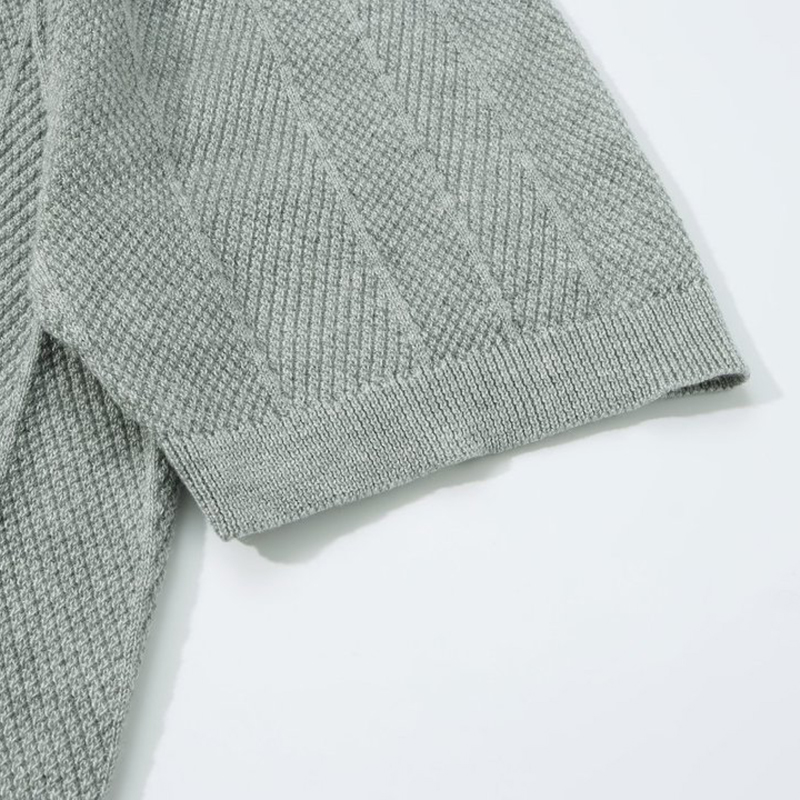 omaiga Men's Sweater Polo Shirt 530720