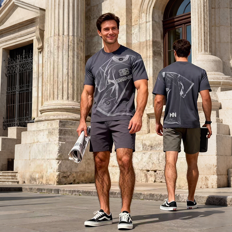 omaiga Men's round-neck T-shirt 386935