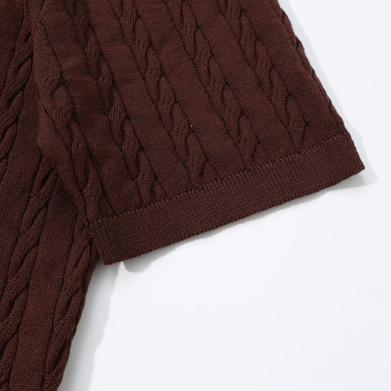 omaiga Men's Sweater Polo Shirt 530732