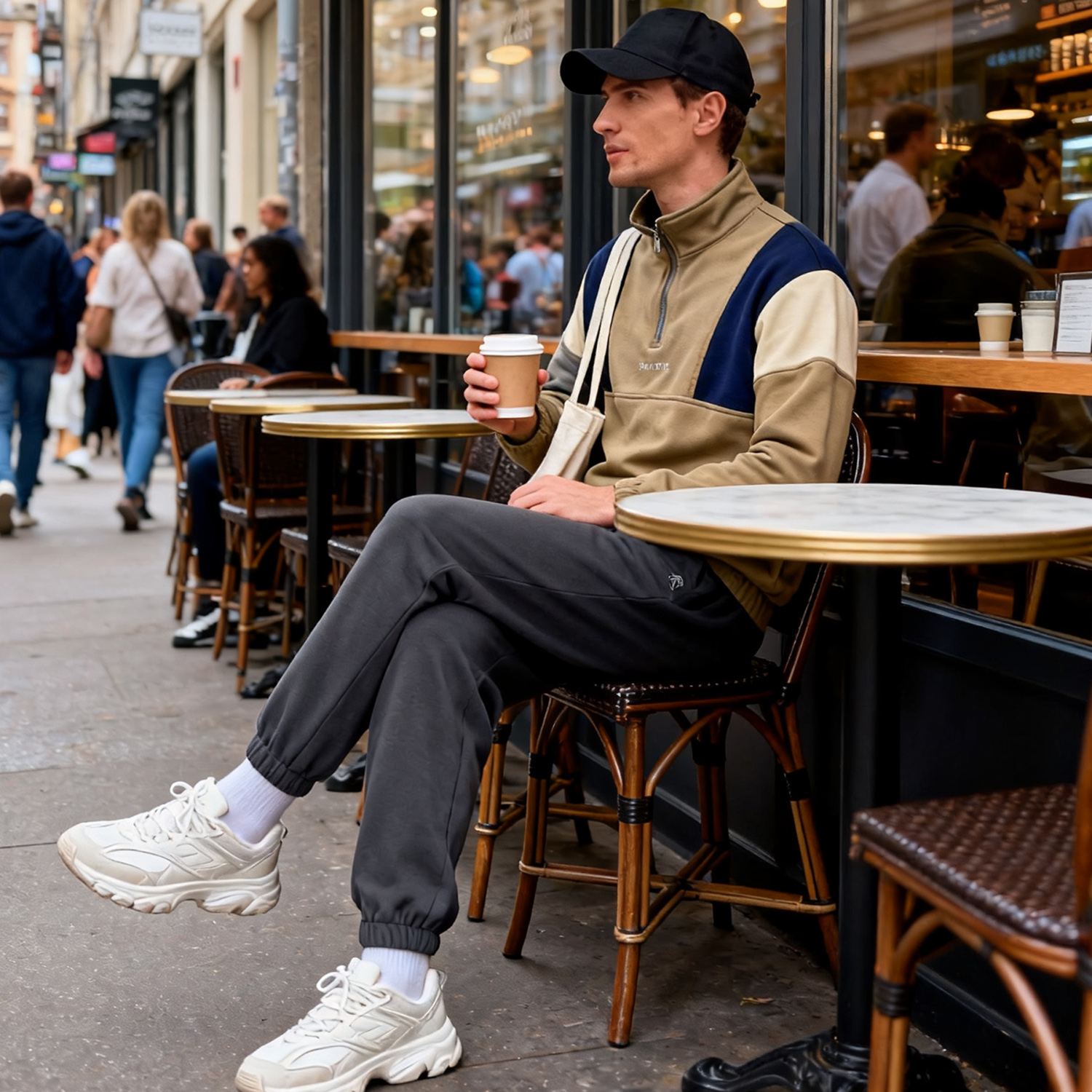 omaiga Men's Hoodies & Sweatshirts 520609