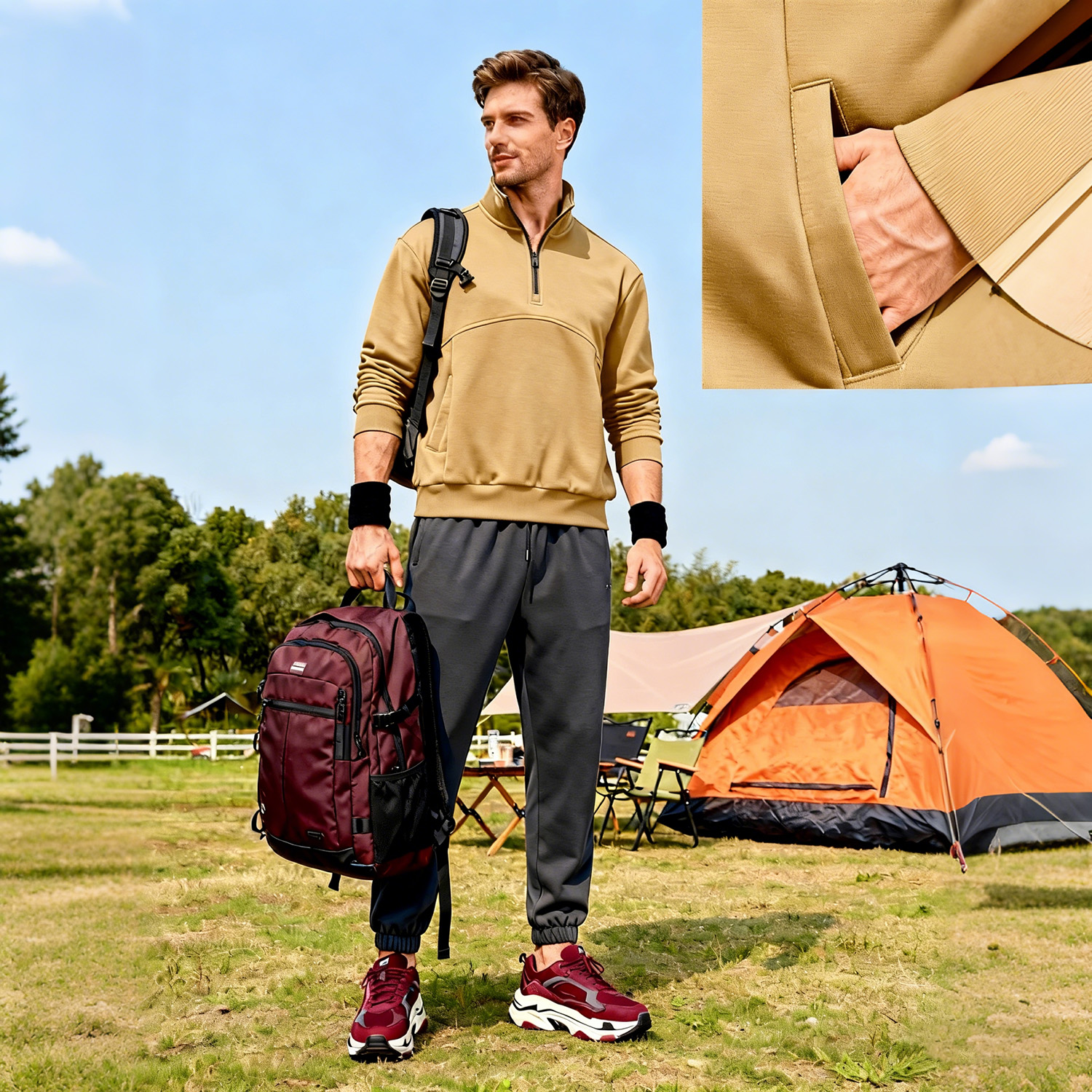 omaiga Men's Hoodies & Sweatshirts 522615