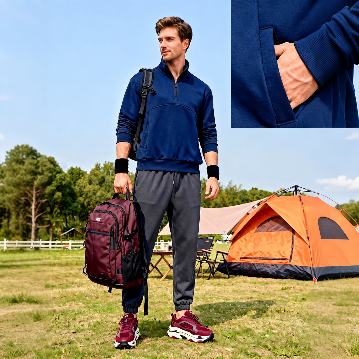 omaiga Men's Hoodies & Sweatshirts 522615