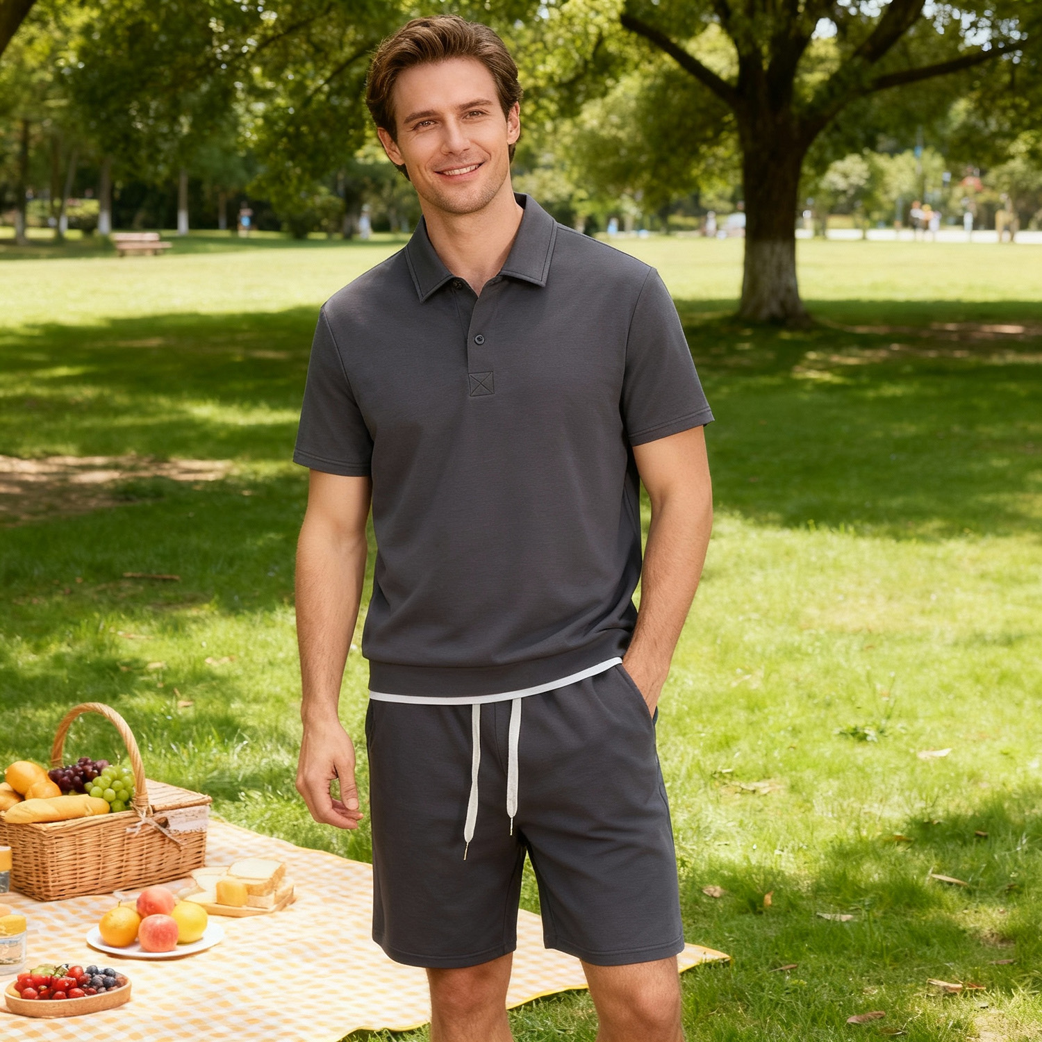 Omaiga Men's Short Sets 518758